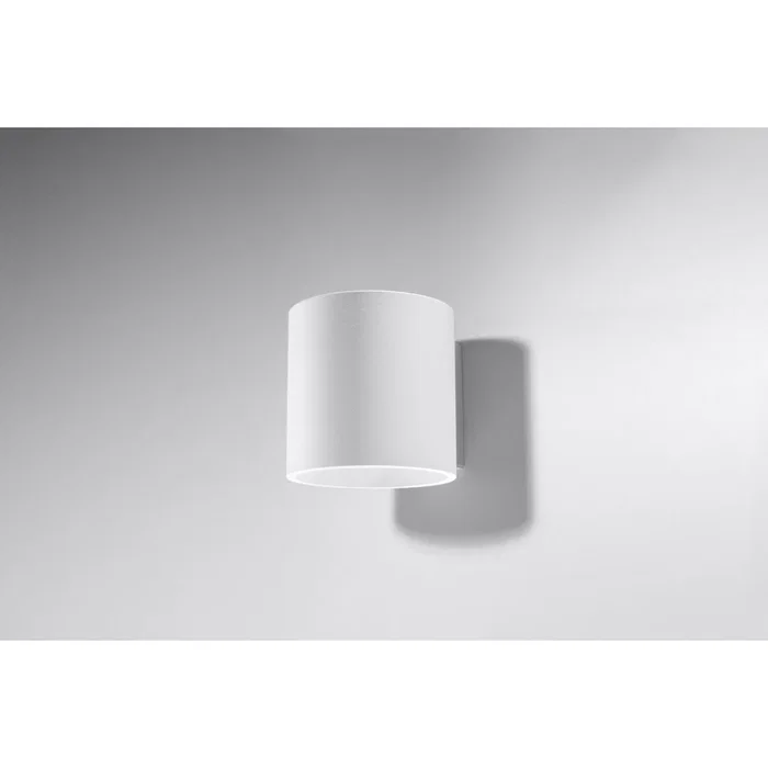 Orbis Aplique de Pared SOL-SL.0566, Lámpara Cilíndrica Moderna, Colección Orbis en Negro, Gris o Blanco para Salón o Dormitorio