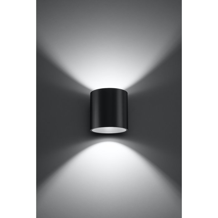 Aplique Orbis SOL-SL.0566 Lámpara de Pared Minimalista Negra para Salón y Dormitorio Aplique Orbis SOL-SL.0566 Lámpara de Pared Minimalista Negra para Salón y Dormitorio