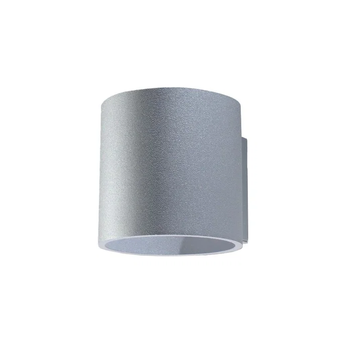 Orbis Aplique de Pared SOL-SL.0566, Lámpara Cilíndrica Moderna, Colección Orbis en Negro, Gris o Blanco para Salón o Dormitorio