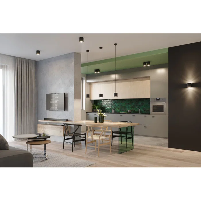 Orbis Aplique de Pared SOL-SL.0566, Lámpara Cilíndrica Moderna, Colección Orbis en Negro, Gris o Blanco para Salón o Dormitorio