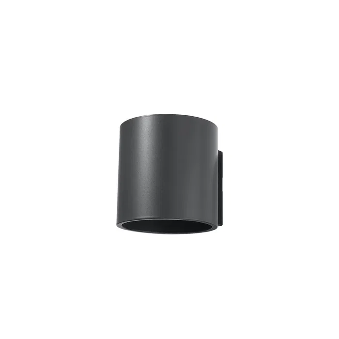 Orbis Aplique de Pared SOL-SL.0566, Lámpara Cilíndrica Moderna, Colección Orbis en Negro, Gris o Blanco para Salón o Dormitorio
