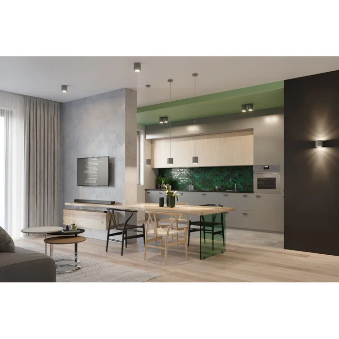 Orbis Aplique de Pared SOL-SL.0566, Lámpara Cilíndrica Moderna, Colección Orbis en Negro, Gris o Blanco para Salón o Dormitorio