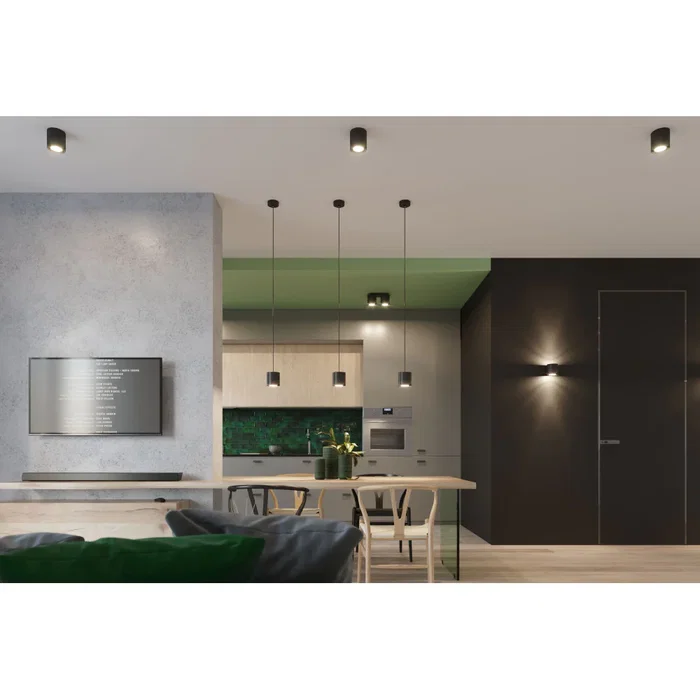 Orbis Aplique de Pared SOL-SL.0566, Lámpara Cilíndrica Moderna, Colección Orbis en Negro, Gris o Blanco para Salón o Dormitorio