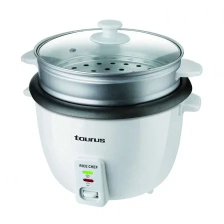 HERVIDORA DE ARROZ TAURUS RICE CHEF - 700W - RECIPIENTE 1.8L - REVESTIMIENTO ANTIADHERENTE - CUECE Y CONSERVA EL CALOR HERVIDORA DE ARROZ TAURUS RICE CHEF - 700W - RECIPIENTE 1.8L - REVESTIMIENTO ANTIADHERENTE - CUECE Y CONSERVA EL CALOR