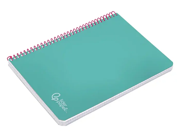 Liderpapel Cuaderno Espiral Witty A4 Tapa Dura 80 Hojas 90g Cuadro 4mm con Margen Turquesa Liderpapel Cuaderno Espiral Witty A4 Tapa Dura 80 Hojas 90g Cuadro 4mm con Margen Turquesa