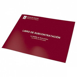 DOHE Libro de Subcontratación A4 Apaisado 10H Gallego/Castellano
