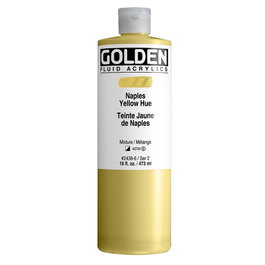 Golden Fluid Colores Acrílicos Tono Amarillo Nápoles 473 ml