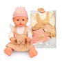 Nenuco Nfnc4000 Ropita Casual para Muñeca 42 cm - Surtido de 4 Conjuntos, Incluye Vestidito, Vestido Estampado, Mono o Vestido de Margaritas