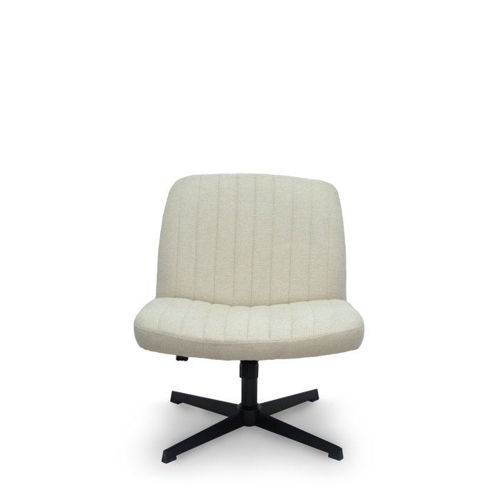 FORÖL Silla de oficina Opti542 con mecanismo basculante, color crema