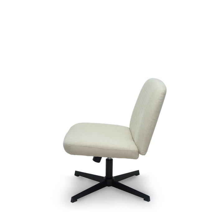 FORÖL Silla de oficina Opti542 con mecanismo basculante, color crema