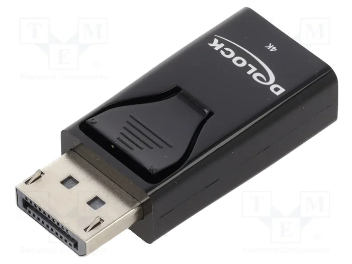 DeLOCK Adaptador DisplayPort 1.2 macho a HDMI hembra 4K negro