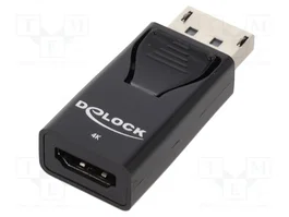 DeLOCK Adaptador DisplayPort 1.2 macho a HDMI hembra 4K negro