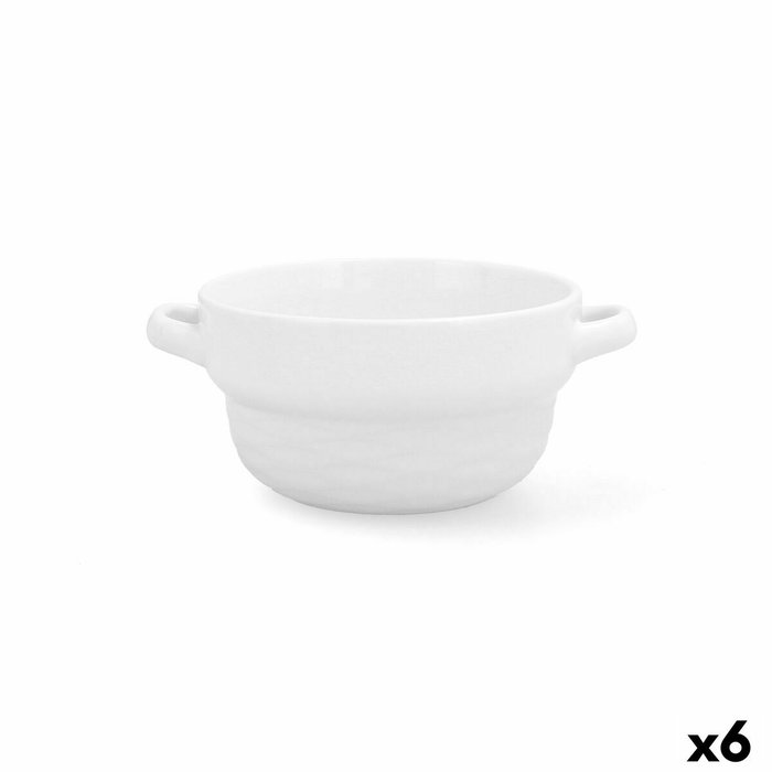 Quid Bol Cerámico Vita 50 cL (6 Unidades) Blanco