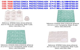 BRINOX Gotas Cónicas Protectoras Adhesivas 16 mm x 8,0 mm