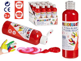Pincello Pintura Dedos 200ml Rojo 4 x 15 x 4 cm (Set de 24)