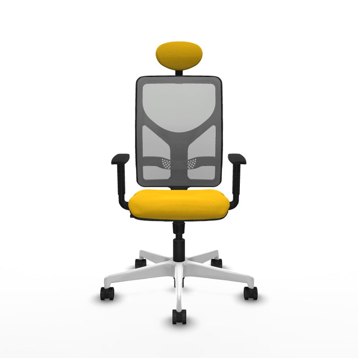 PIQUERAS Y CRESPO Silla de oficina Motilla con mecanismo Sincro, Amarillo y Gris PIQUERAS Y CRESPO Silla de oficina Motilla con mecanismo Sincro, Amarillo y Gris