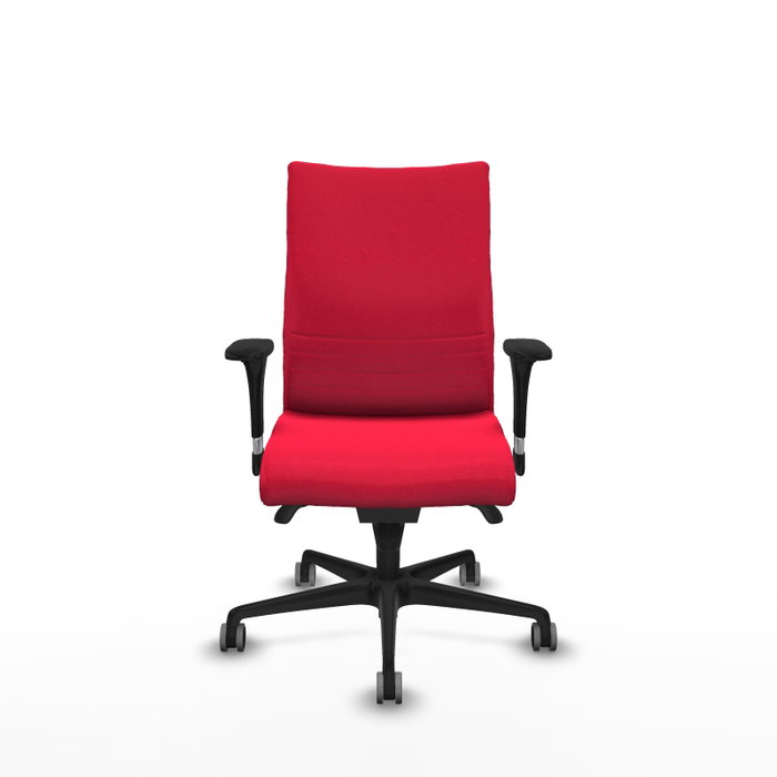 PIQUERAS Y CRESPO Silla Albacete Confidente con Mecanismo Sincro, Tela Roja PIQUERAS Y CRESPO Silla Albacete Confidente con Mecanismo Sincro, Tela Roja