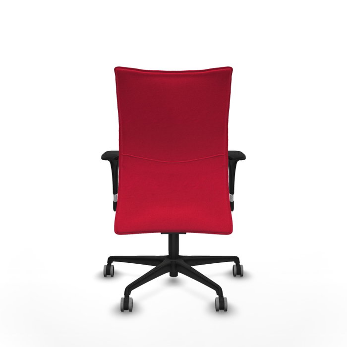 PIQUERAS Y CRESPO Silla Albacete Confidente con Mecanismo Sincro, Tela Roja PIQUERAS Y CRESPO Silla Albacete Confidente con Mecanismo Sincro, Tela Roja
