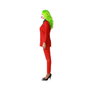 Atosa Disfraz Payaso Rojo con Corbata y Camisa para Mujer Adulta