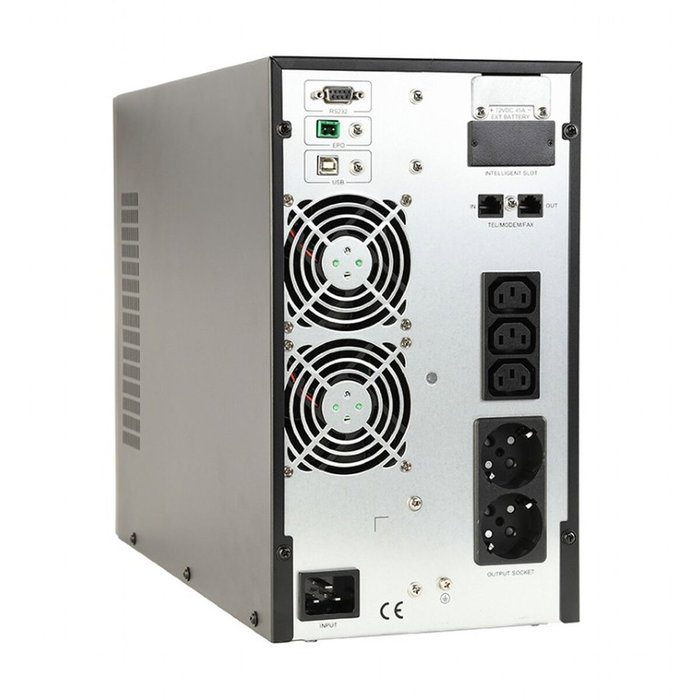 GEMBIRD EG-UPSO-2000 UPS Doble Conversión 2 kVA 1800 W 5 Salidas AC