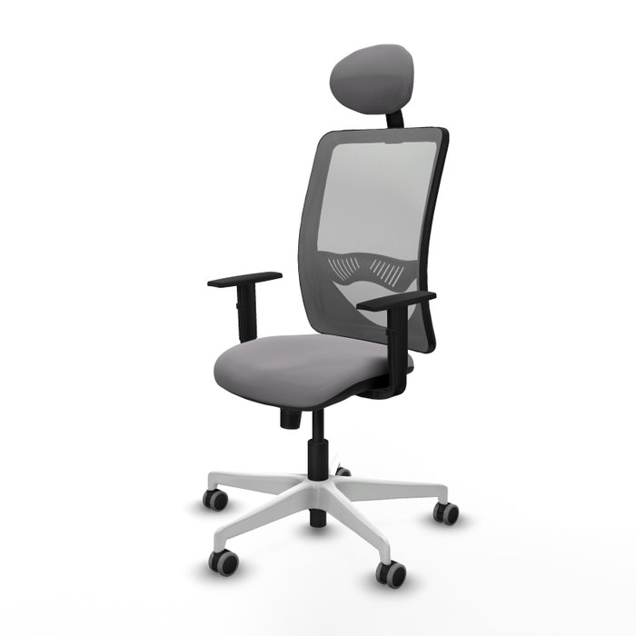 PIQUERAS Y CRESPO Silla de oficina Zulema con Mecanismo Sincro y Cabecero Fijo Gris PIQUERAS Y CRESPO Silla de oficina Zulema con Mecanismo Sincro y Cabecero Fijo Gris
