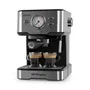 Orbegozo Cafetera Espresso EX 5500 Semi-automática, 20 Bares, 1100W, Depósito 1.5L, con Vaporizador y para Cápsulas Nespresso, Color Negro/Plata