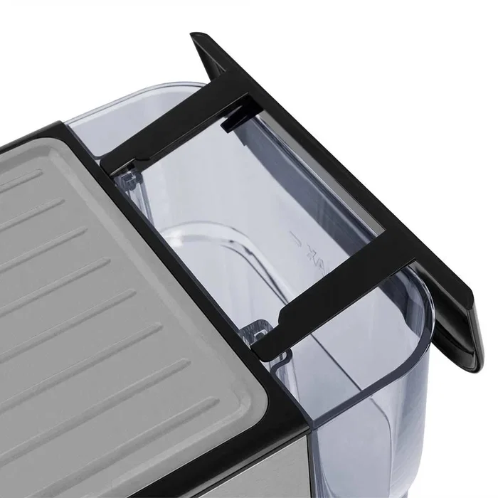 Orbegozo Cafetera Espresso EX 5500 Semi-automática, 20 Bares, 1100W, Depósito 1.5L, con Vaporizador y para Cápsulas Nespresso, Color Negro/Plata