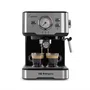 Orbegozo Cafetera Espresso EX 5500 Semi-automática, 20 Bares, 1100W, Depósito 1.5L, con Vaporizador y para Cápsulas Nespresso, Color Negro/Plata
