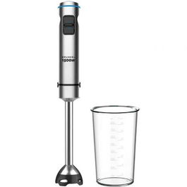 Grunkel BM-1500EXTREME Batidora de mano 1500W con vaso 800ml, función Turbo, cuchillas acero inoxidable