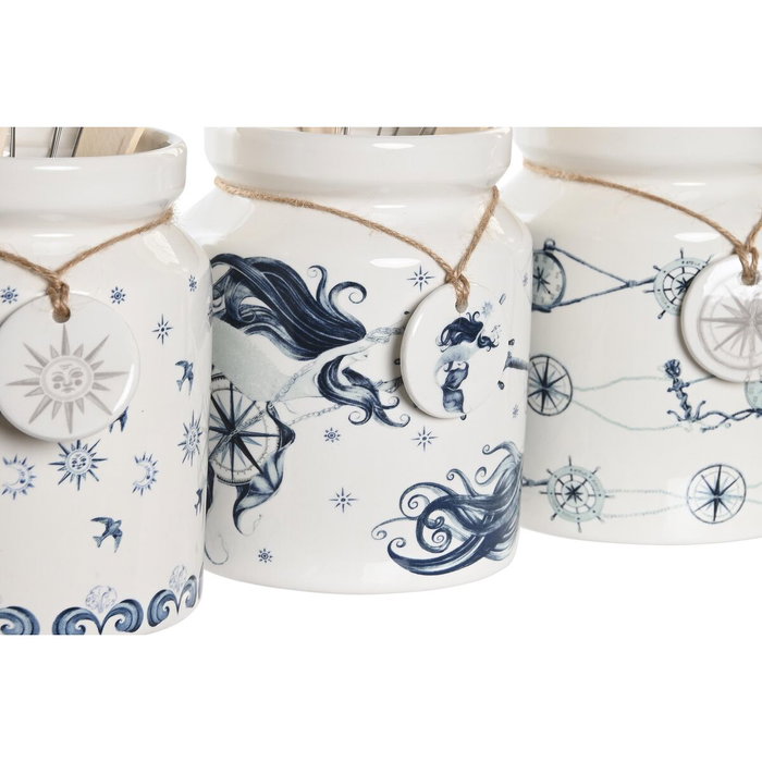 DKD Home Decor Set de 5 Botes para Utensilios Stella Maris