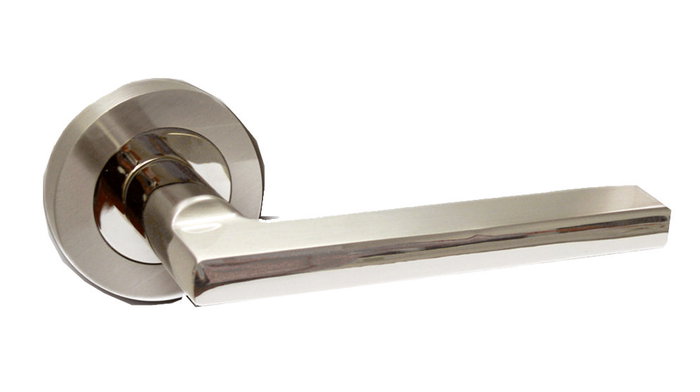 AYR Manilla Roseta Aluminio 52 Ø Níquel Satin/Brillo Juego A8801