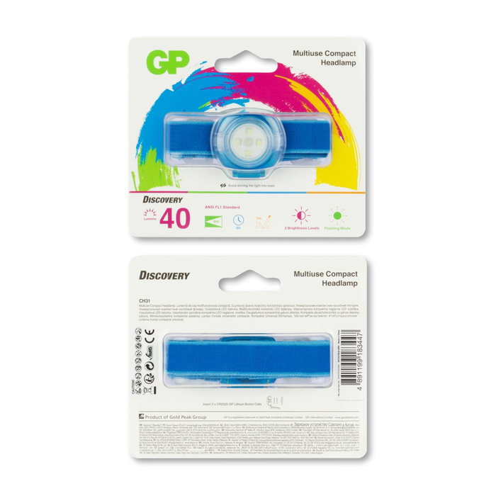 GP Frontal CH31 40 lúmenes Azul
