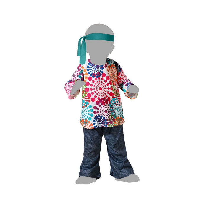 Atosa Disfraz Hippie Multicolor Bebé Niño Atosa Disfraz Hippie Multicolor Bebé Niño