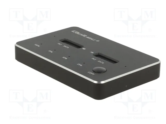 QOLTEC Estación de acoplamiento USB 3.1 Gen 1 Negro QOLTEC Estación de acoplamiento USB 3.1 Gen 1 Negro