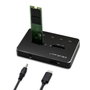 Qoltec 50310 drive docking station 2x ssd m.2 sata ngff usb type c
