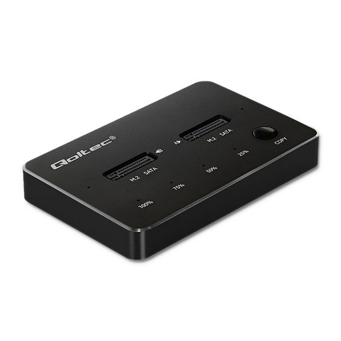 Qoltec 50310 drive docking station 2x ssd m.2 sata ngff usb type c Qoltec 50310 drive docking station 2x ssd m.2 sata ngff usb type c
