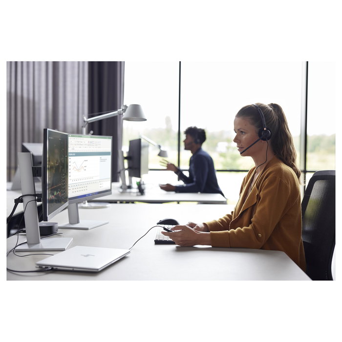 HP Poly EncorePro 520D Auriculares Binaurales con Micrófono Boom Diadema para Llamadas y Música TAA