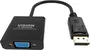 Vision TC-DPVGA/BL Adaptador DisplayPort Macho a VGA (D-Sub) Hembra, Resolución 1920x1080, Negro