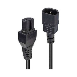 LINDY Cable de alimentación de 3 m C14 a C15, negro