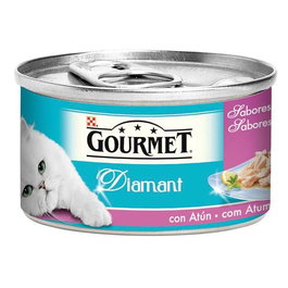 Purina Gourmet Natures Creation Alimento Húmedo para Gatos con Atún y Gamba en Salsa, Pack de 24 Latas de 70gr