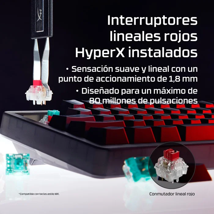 HyperX Origins 2 65 Teclado Mecánico Compacto RGB Negro HyperX Origins 2 65 Teclado Mecánico Compacto RGB Negro