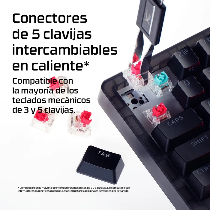 HyperX Origins 2 65 Teclado Mecánico Compacto RGB Negro HyperX Origins 2 65 Teclado Mecánico Compacto RGB Negro