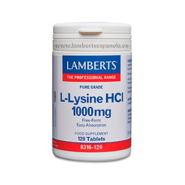 LAMBERTS L-Lisina HCl 1000mg 120 comprimidos