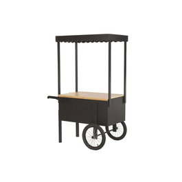 DKD Home Decor Expositor Vintage Negro Natural Metal MDF 115 x 58 x 170 cm