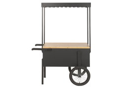DKD Home Decor Expositor Vintage Negro Natural Metal MDF 115 x 58 x 170 cm