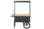 DKD Home Decor Expositor Vintage Negro Natural Metal MDF 115 x 58 x 170 cm