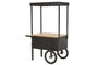 DKD Home Decor Expositor Vintage Negro Natural Metal MDF 115 x 58 x 170 cm