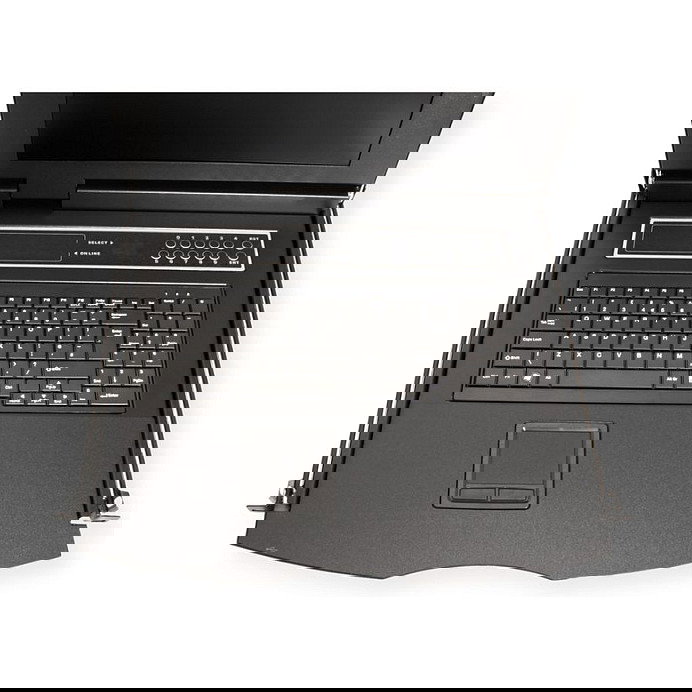 VALUE 26.99.0162 Conmutador KVM 19 Pulgadas 8 Puertos con Monitor TFT 43.2 cm (17") 1280x1024 USB y Teclado Suizo, para Montaje Rack 1U, Negro