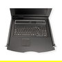VALUE 26.99.0162 Conmutador KVM 19 Pulgadas 8 Puertos con Monitor TFT 43.2 cm (17") 1280x1024 USB y Teclado Suizo, para Montaje Rack 1U, Negro