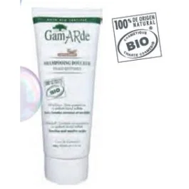 Gamarde Champú Cabello Suave Bio - 200 gr - Champú Suave con Aceites Esenciales para Cuero Cabelludo Sensible y Uso Frecuente